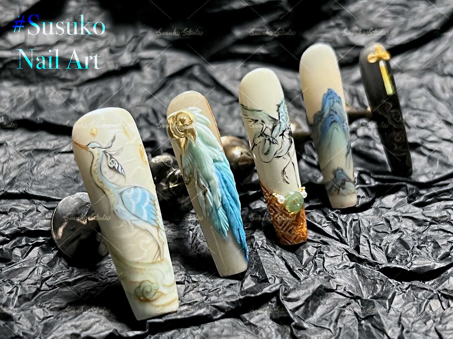 Blue-and-Green Feather Garment 青绿羽衣- Xian Yun - Genshin Impact