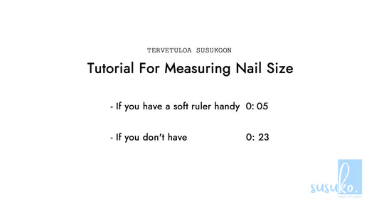 Tutorial for Measuring your nail size