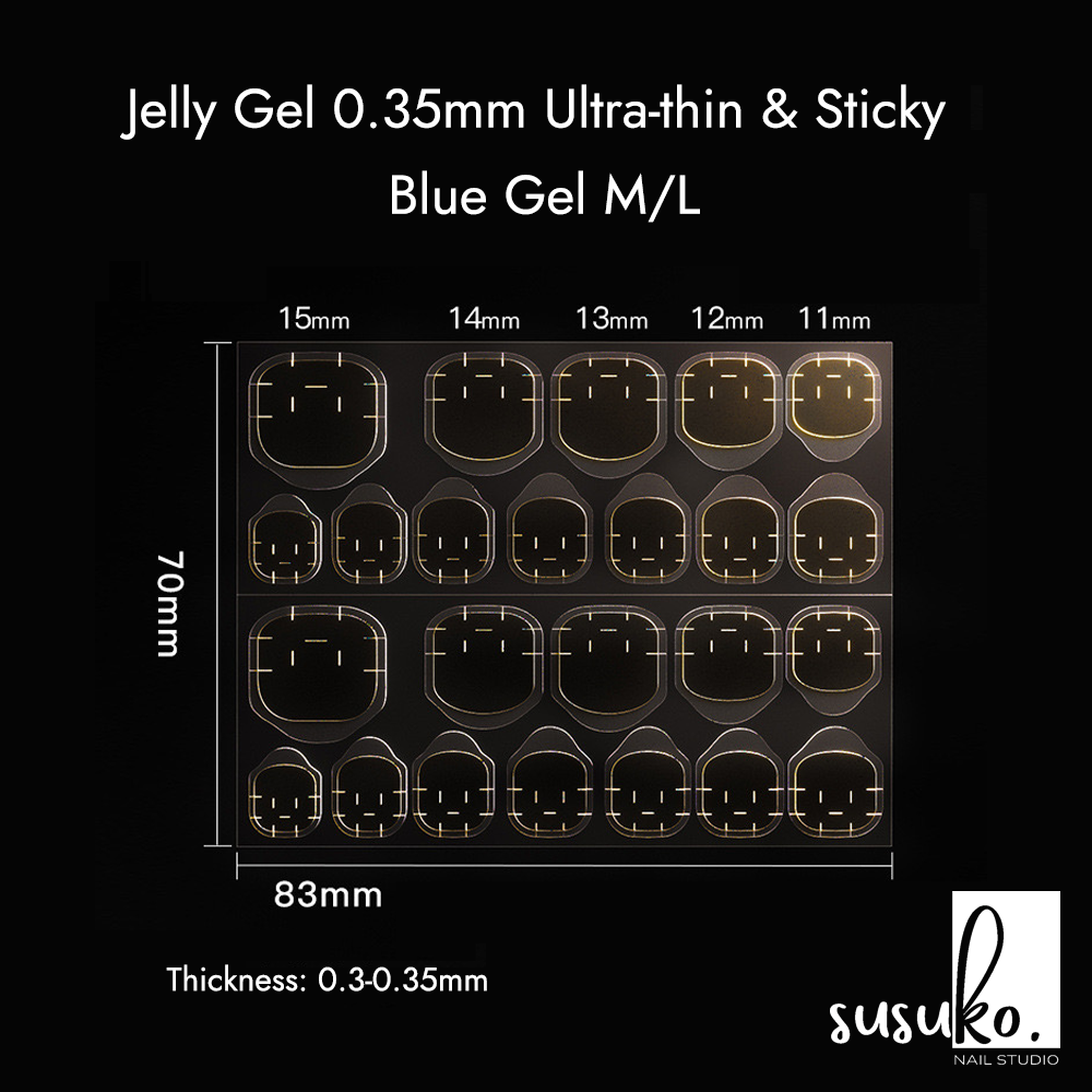 Jelly Gel 0.35mm Ultra-thin &sticky Blue Glue