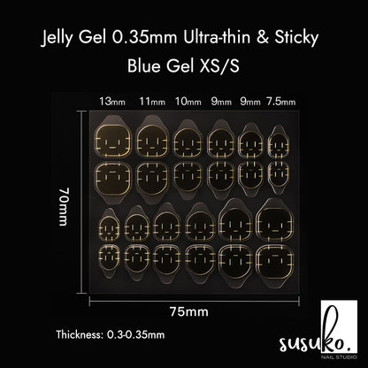 Jelly Gel 0.35mm Ultra-thin &sticky Blue Glue